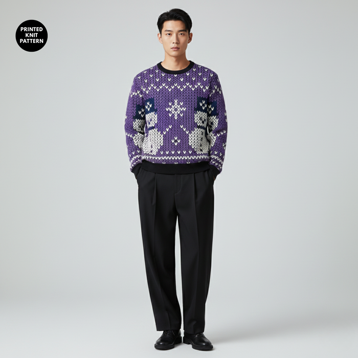 Snowman Dance | Sweatshirt | Purple Cozy