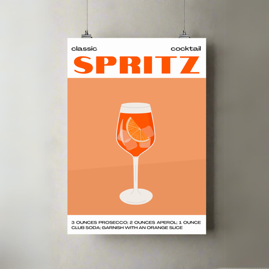Spritz | Cocktail | Premium A3 Poster