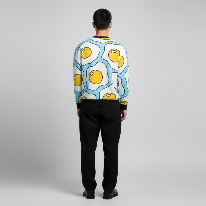 Sunny Side Pop | Sweatshirt | Fried Egg Print