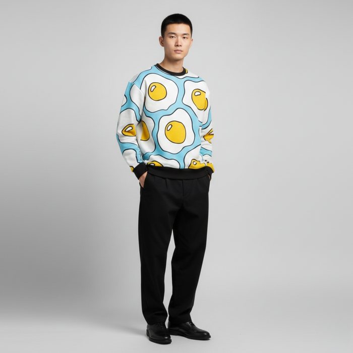 Sunny Side Pop | Sweatshirt | Fried Egg Print