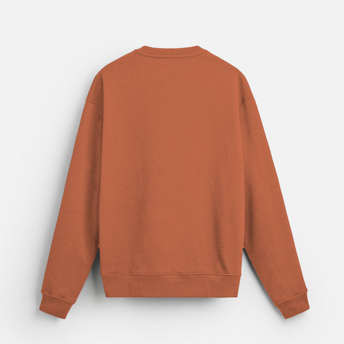 Warm Orange Sweatshirt | Solid Comfort | Buy Online India