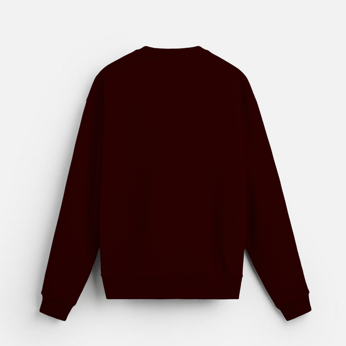 Burgundy Ease | Sweatshirt | Relaxed Essential