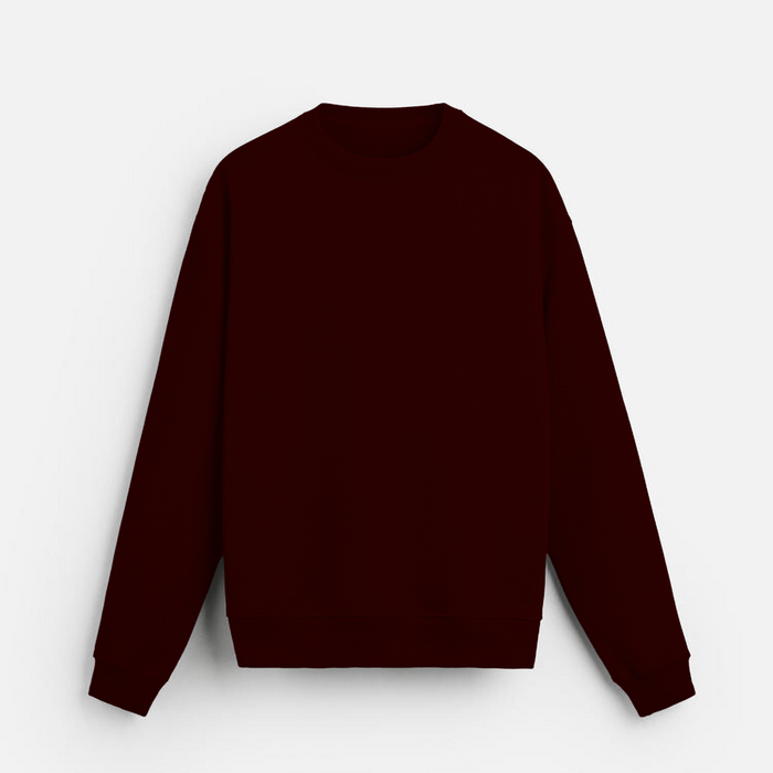 Burgundy Ease | Sweatshirt | Relaxed Essential
