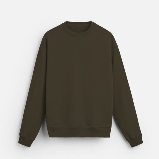 Effortless Elegance | Everyday Essentials | Olive Green Sweatshirt