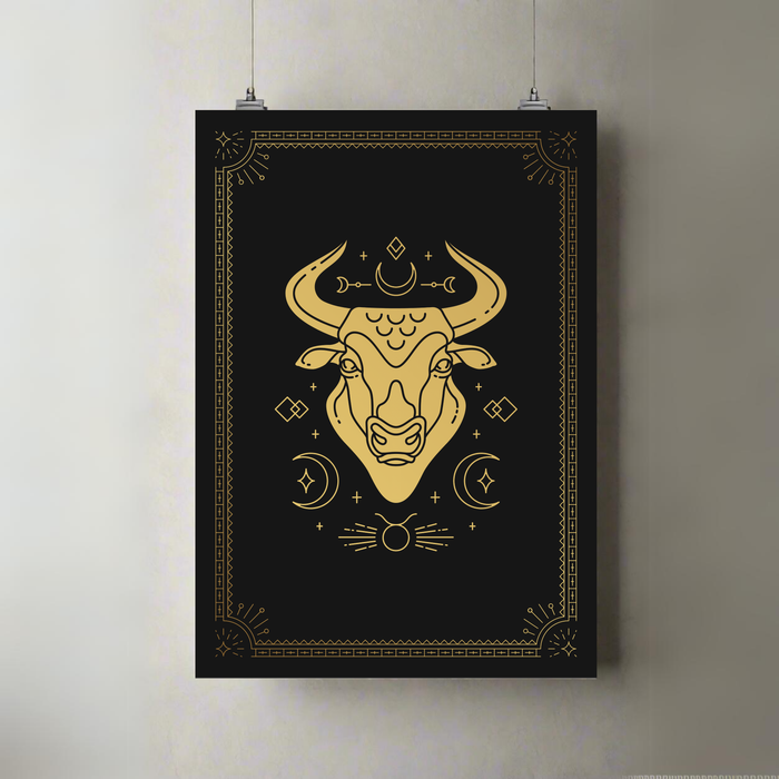 Know Your Vibe | A3 Poster | Taurus Gold