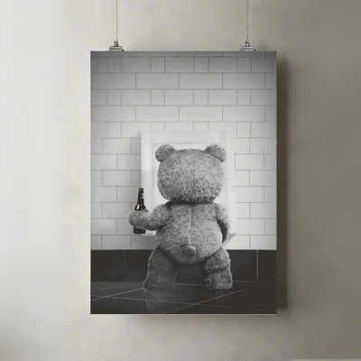 Ted the Bear | A3 Poster | Cosy Mode Companion