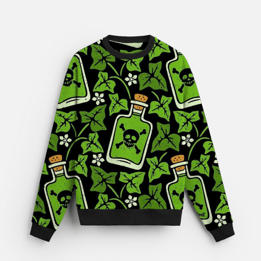 Toxic Elixir | Gothic Ivy | Spell bound | Green Sweatshirt
