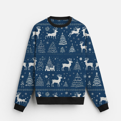 Winter Calm | Sweatshirt | Midnight Blue Reindeer