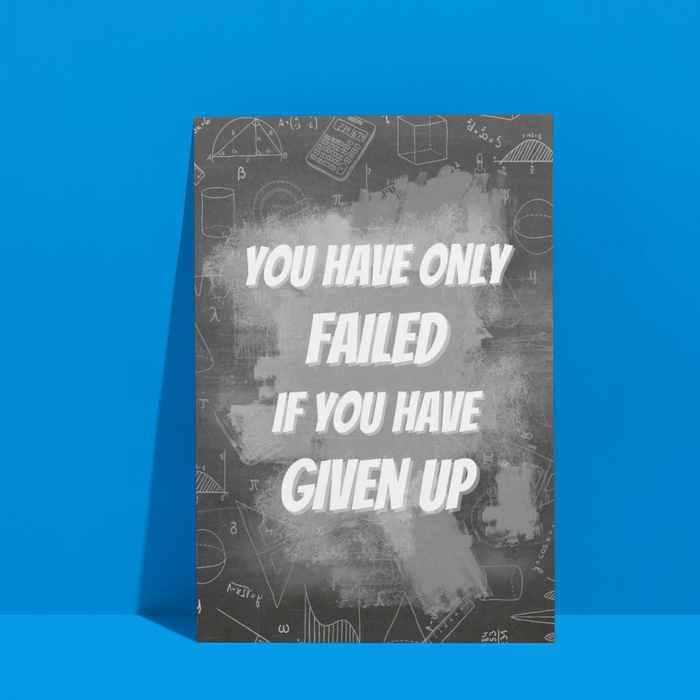 Stubborn Determination | A3 Poster | Bold Motivational Print