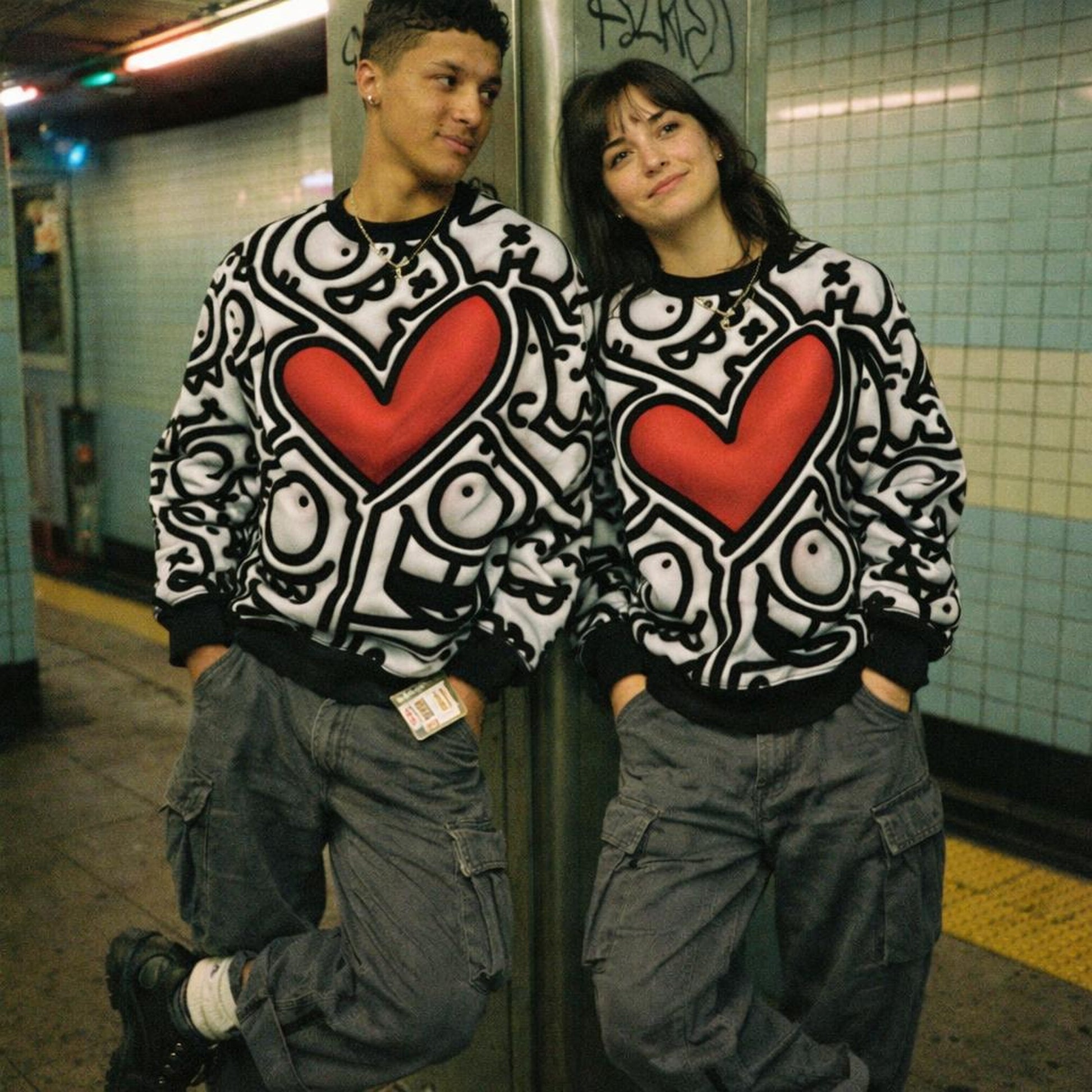 Doodle Rush | Sweatshirt | Red Heart Pop — lifestyle