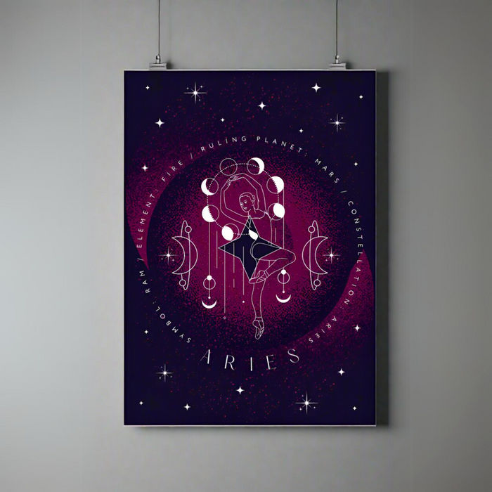 Aries | A3 Poster | Zodiac Stars