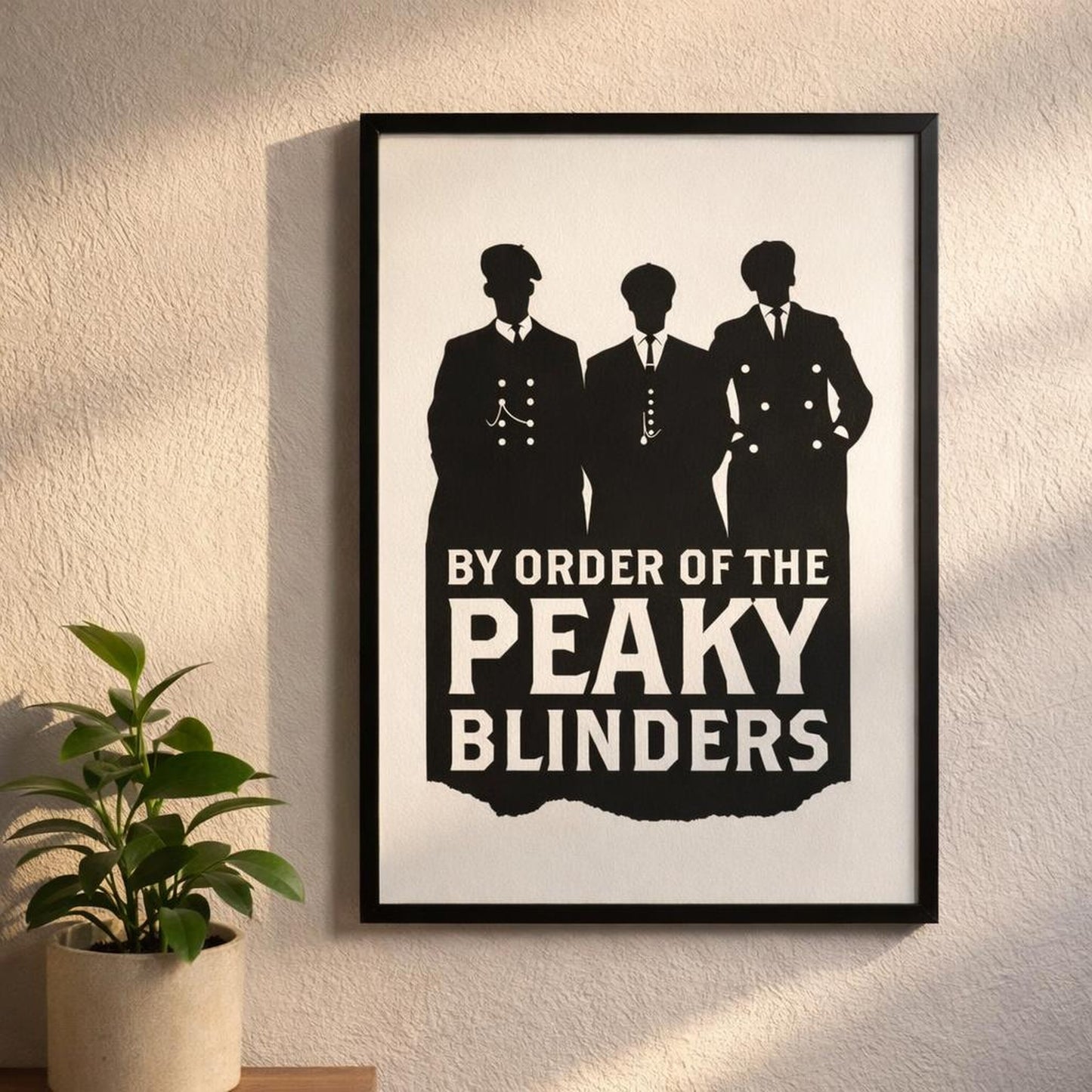 Peaky Blinders | A3 Poster | Black & White Icons — design detail