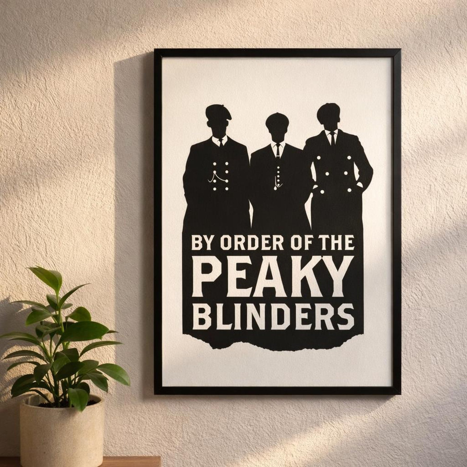 Peaky Blinders | A3 Poster | Black & White Icons — design detail
