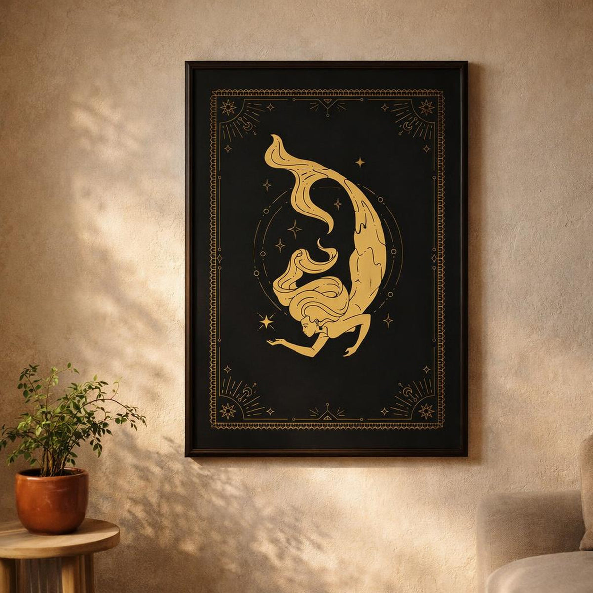 Pisces Zodiac | A3 Poster | Astrology Art · design detail