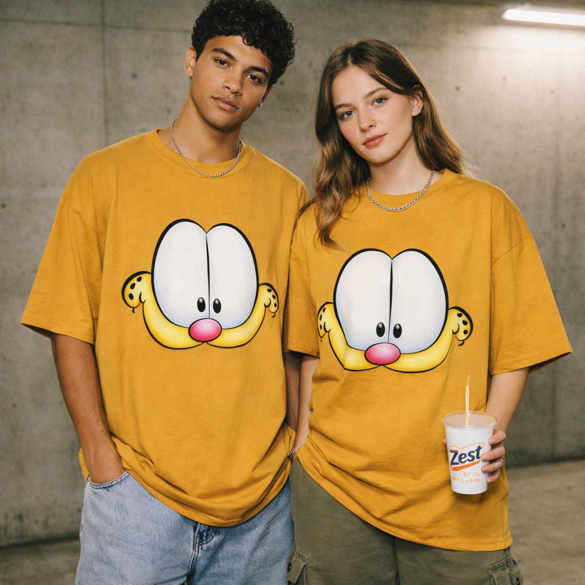 Eyes | Oversized Classic T-Shirt | Yellow — front view