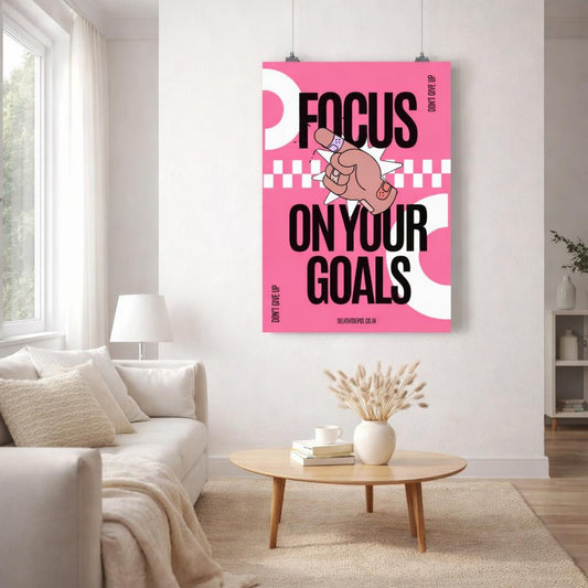 Pink Power Fist | A3 Poster | Motivational Art — front view