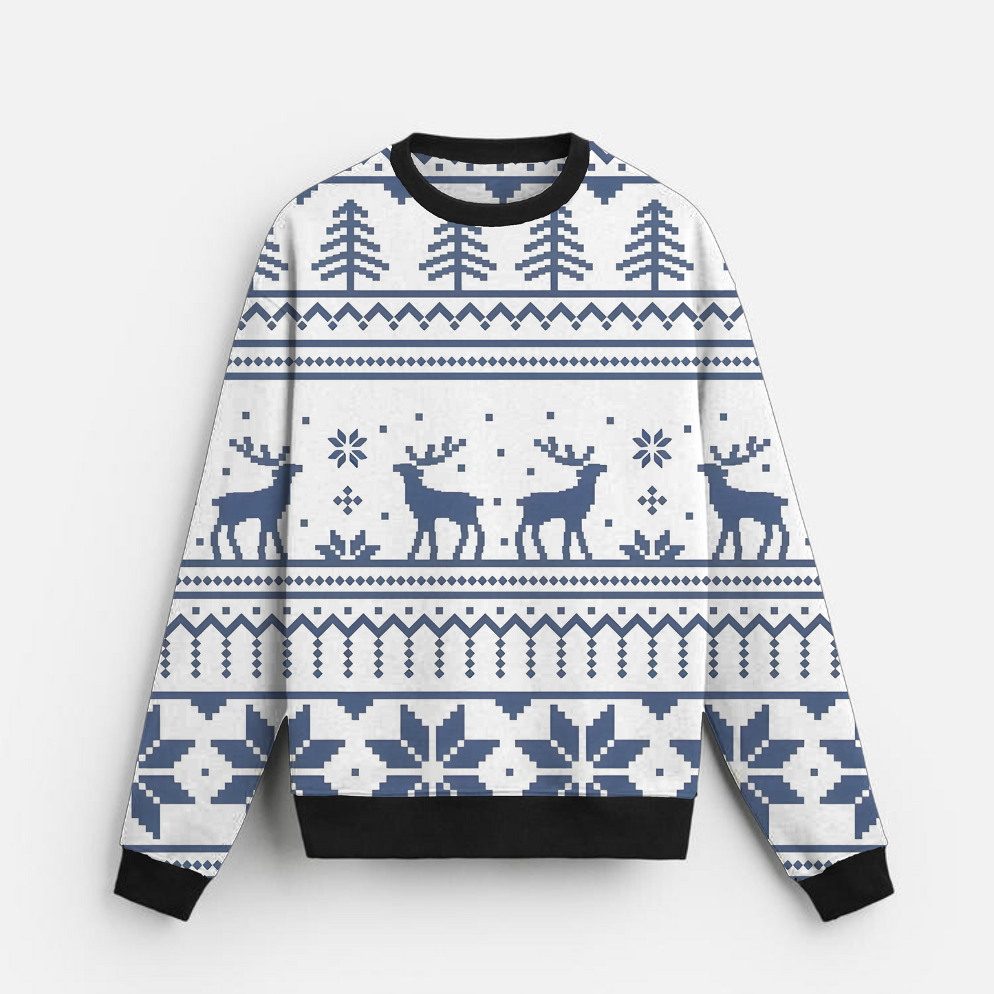 Winter Classic | Nordic Pattern | Festive Style | Off-White Sweatshirt