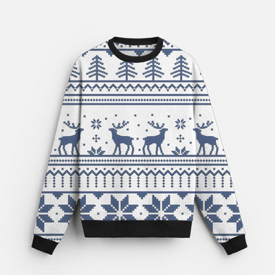 Winter Classic | Sweatshirt | Nordic Deer & Snowflake