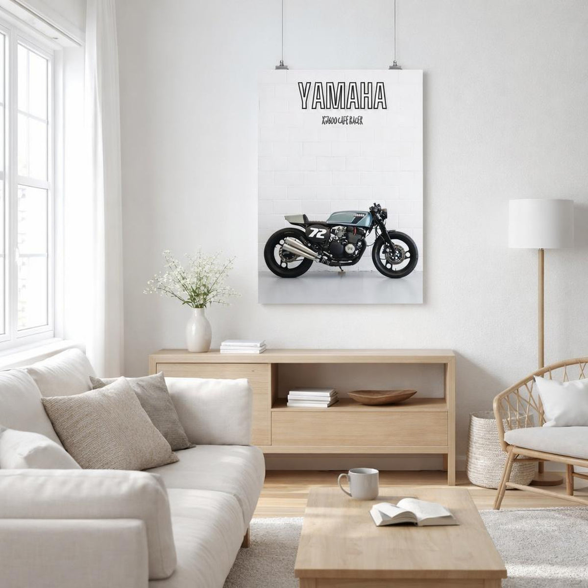 Yamaha | XJ600 | Premium A3 Poster · front view