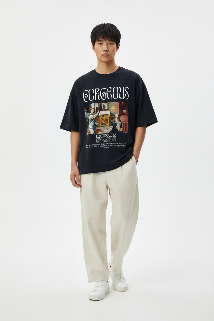 Professional lifestyle photo of Gorgeous - Terry Oversized T-Shirt